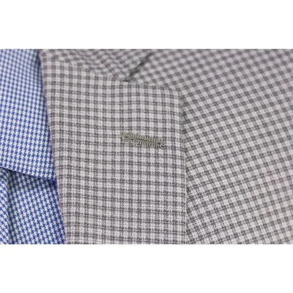 Hart Schaffner Marx Current Gray Check Knit 2-Btn Sportcoat Blazer 42R - Picture 5 of 9